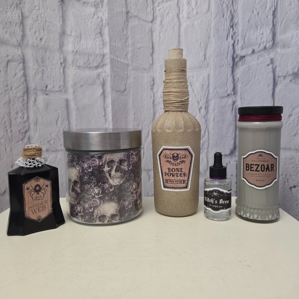 Handmade Halloween Potion Bottle Bundle #7